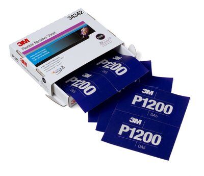 Feuilles Abrasives Flexibles À Main 270J, 140 Mm X 170 Mm P1200