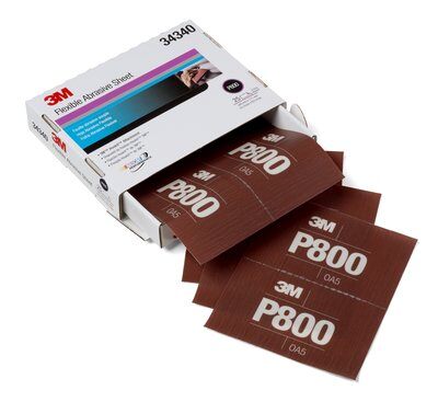 Feuille Abrasive Flexible À Main 270J, 140 Mm X 170 Mm P800