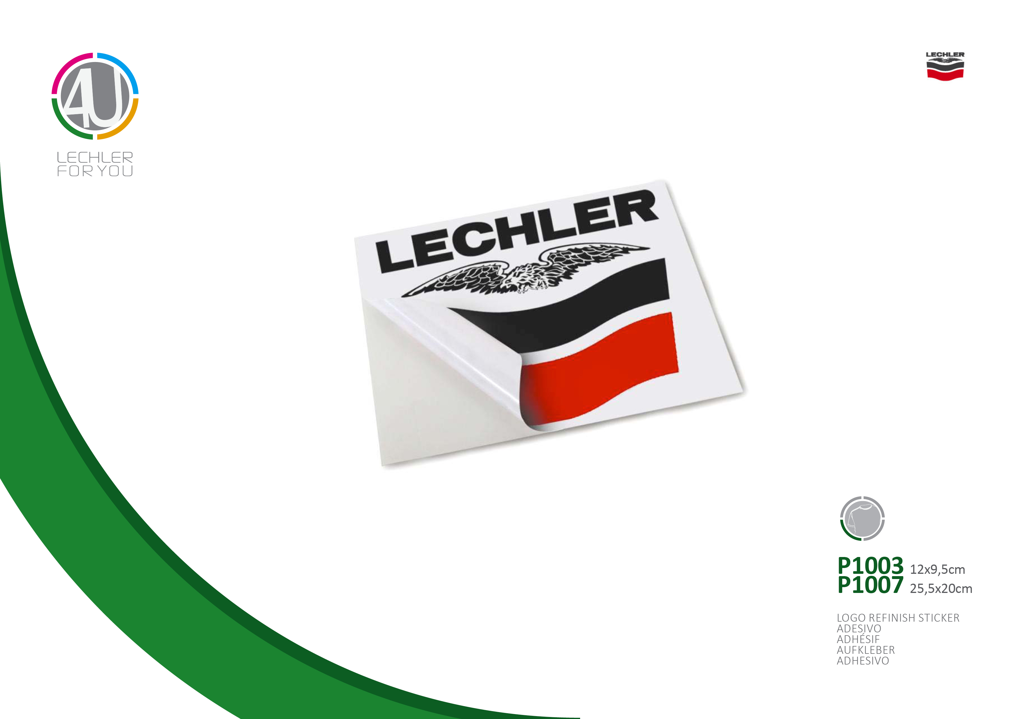 Refinish Logo Sticker