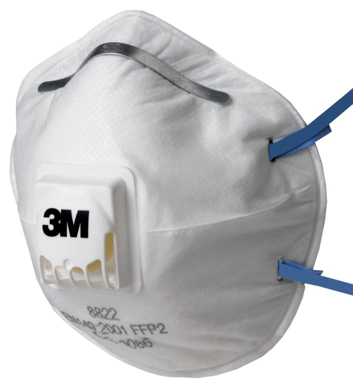 3M Hand Sanding & Power Tool Respirator FFP2 Valved 8822