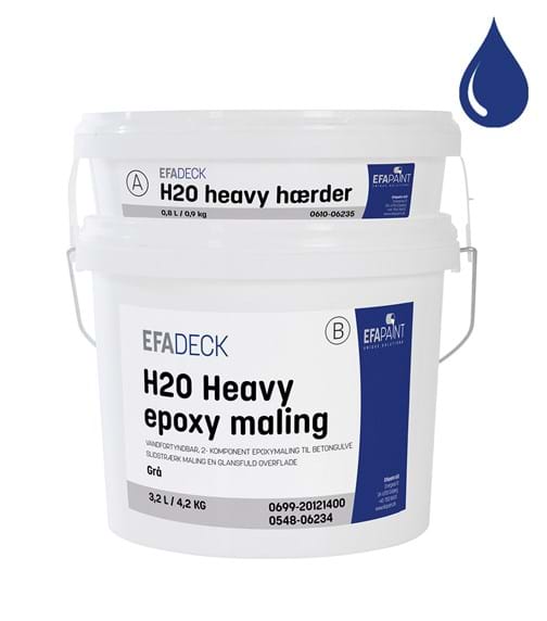 Efadeck H2O Heavy Epoxy Maling Grå
