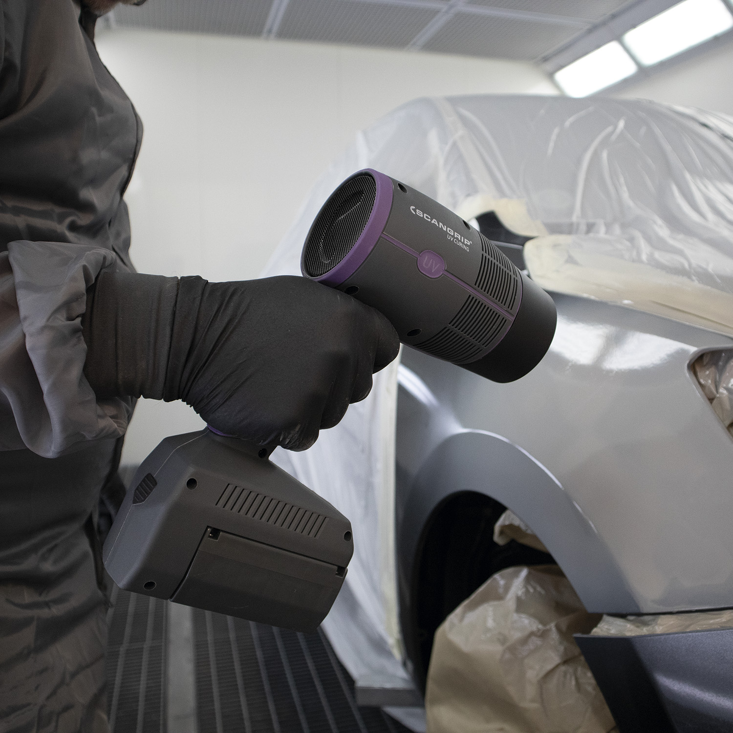 Pistolet Uv Avec Lumière Led, Rechargeable