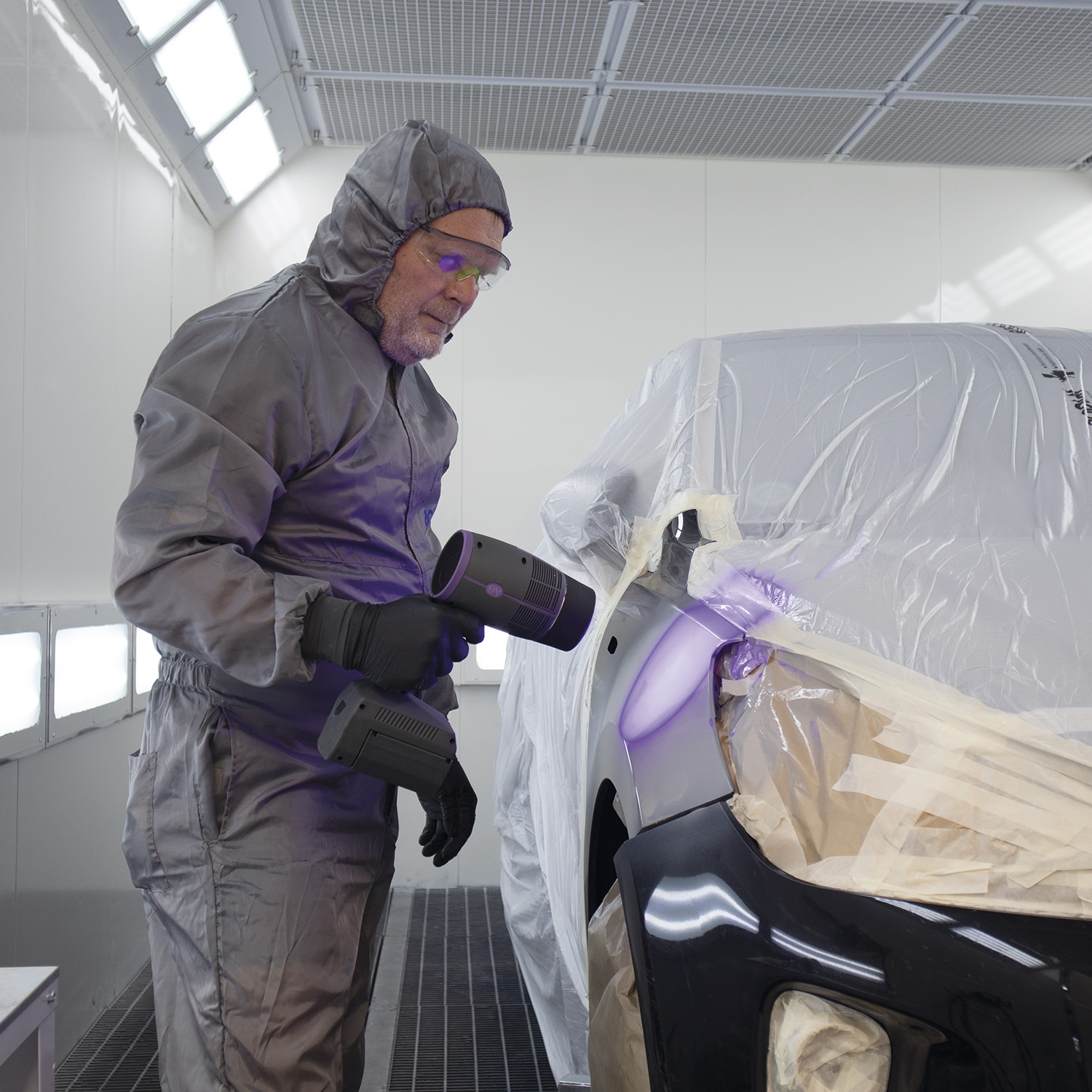 Pistolet Uv Avec Lumière Led, Rechargeable