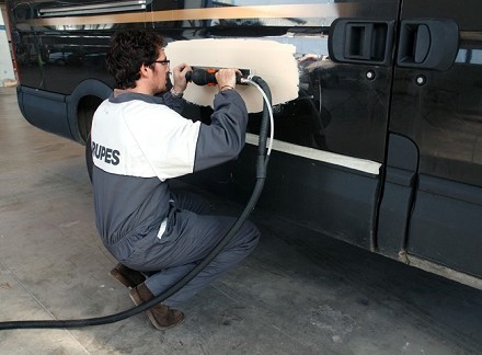 Slp41A Ponceuse Orbitale Pneumatique Velcro 70X400Mm 5Mm