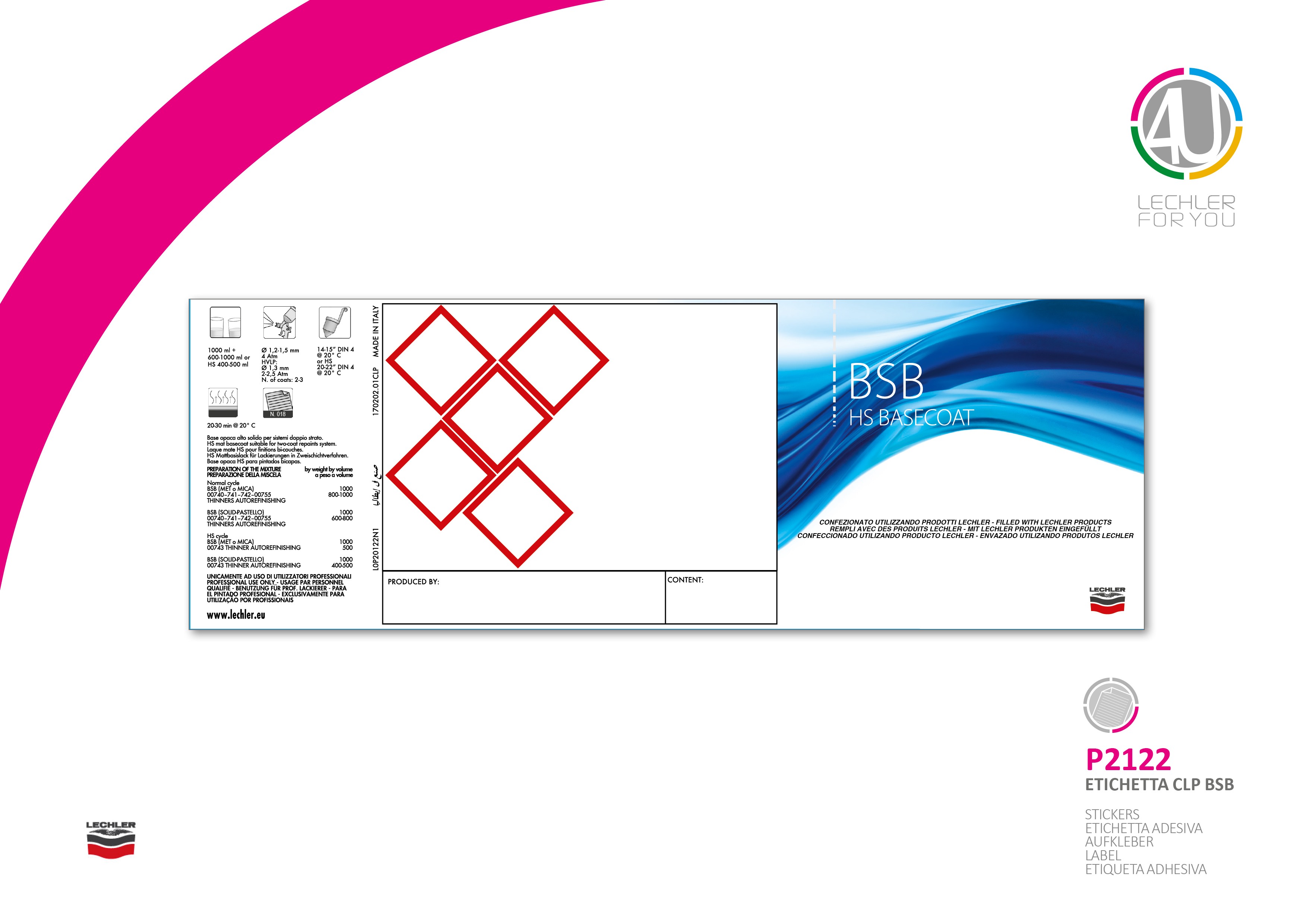 Lechler BSB Label til dåse