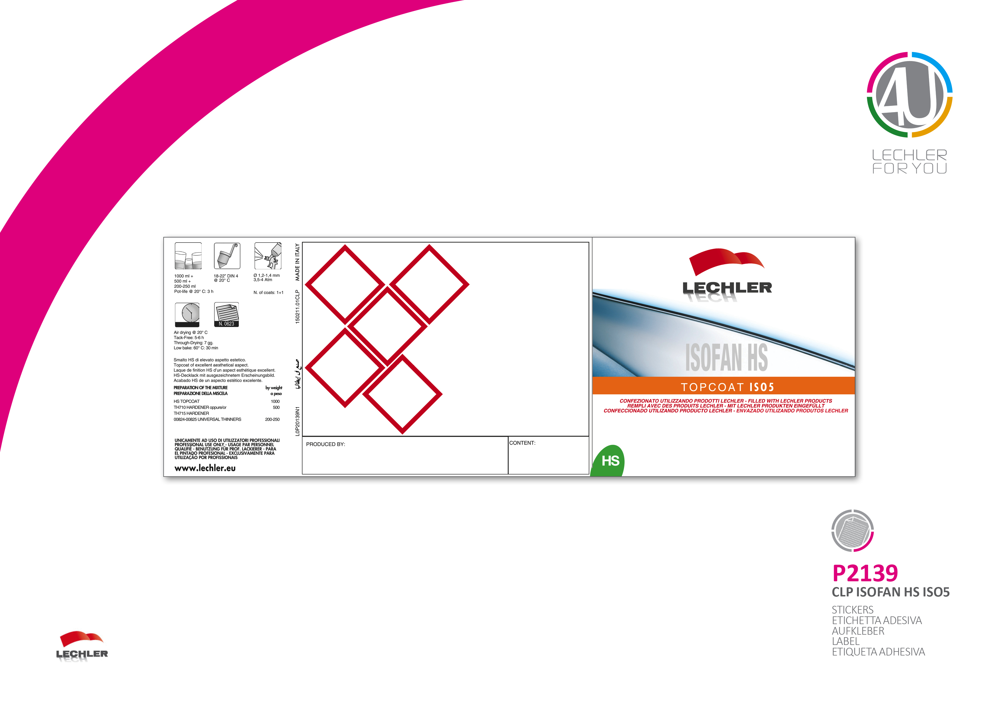 Isofan HS Topcoat ISO5 Label Til Dåse