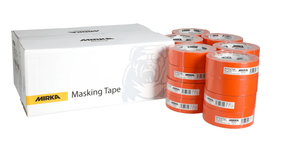 Afdækningstape 90°C Orange Line