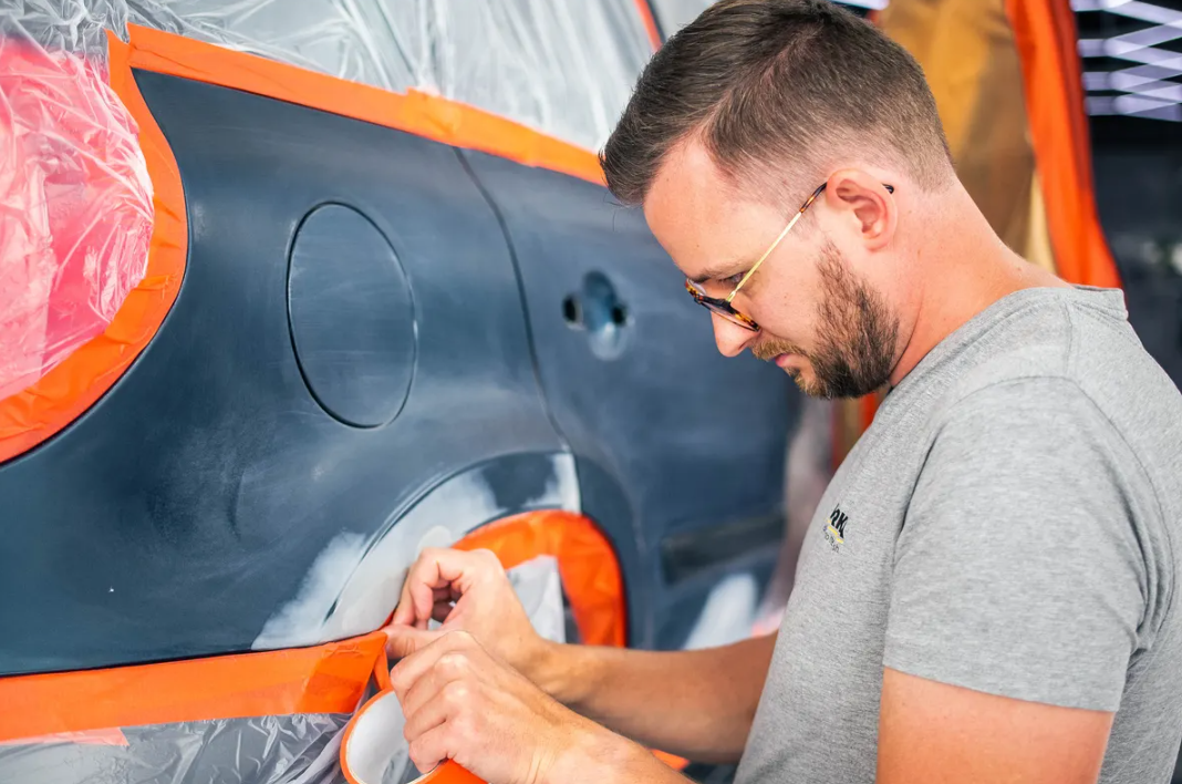 Afdækningstape 90°C Orange Line