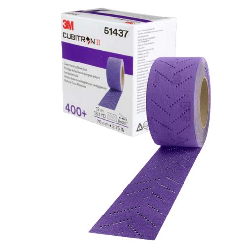 Cubitron II Hookit Clean 737U 70 mm x 12 m Multihole 80+