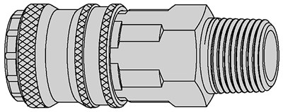 eSafe Male Thread 1/4" NBR